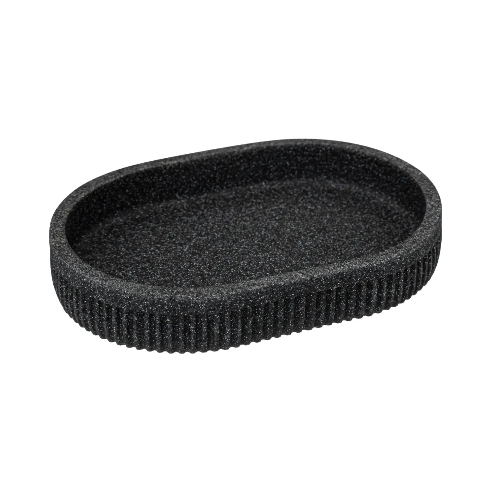 Sapuniera Onyx, rasina, negru, 13.6 x 10 x H 2.3-174976B