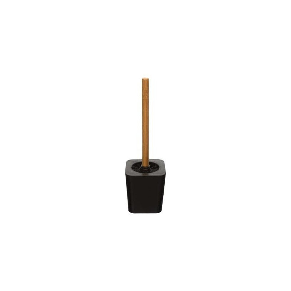 Perie WC Black bamboo, suport 11.6 x 38 cm