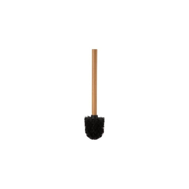 Perie WC Black bamboo, suport 11.6 x 38 cm