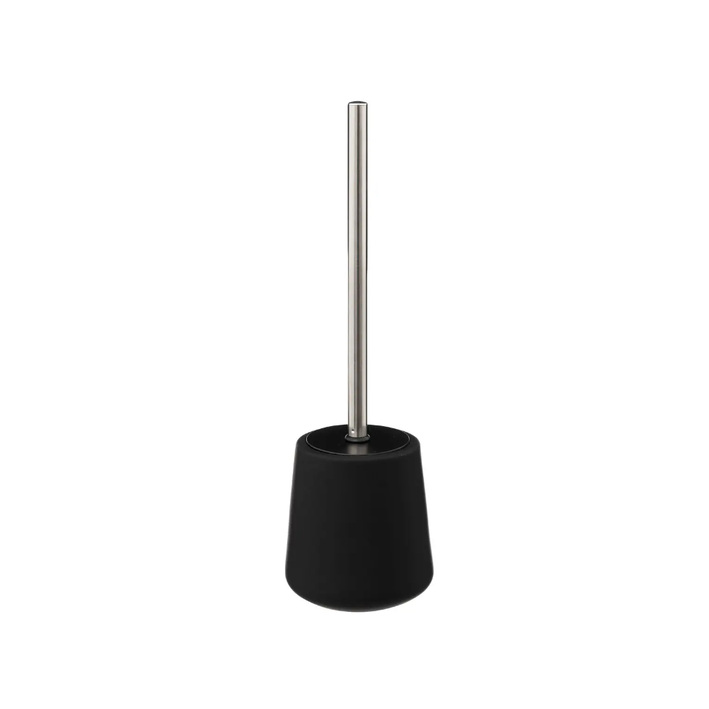 Perie wc Khol, ceramica, negru, 40 x 12 x H 12 cm
