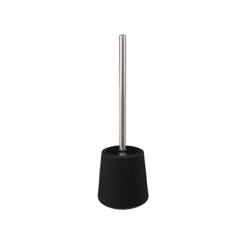 Perie wc Khol, ceramica, negru, 40 x 12 x H 12 cm