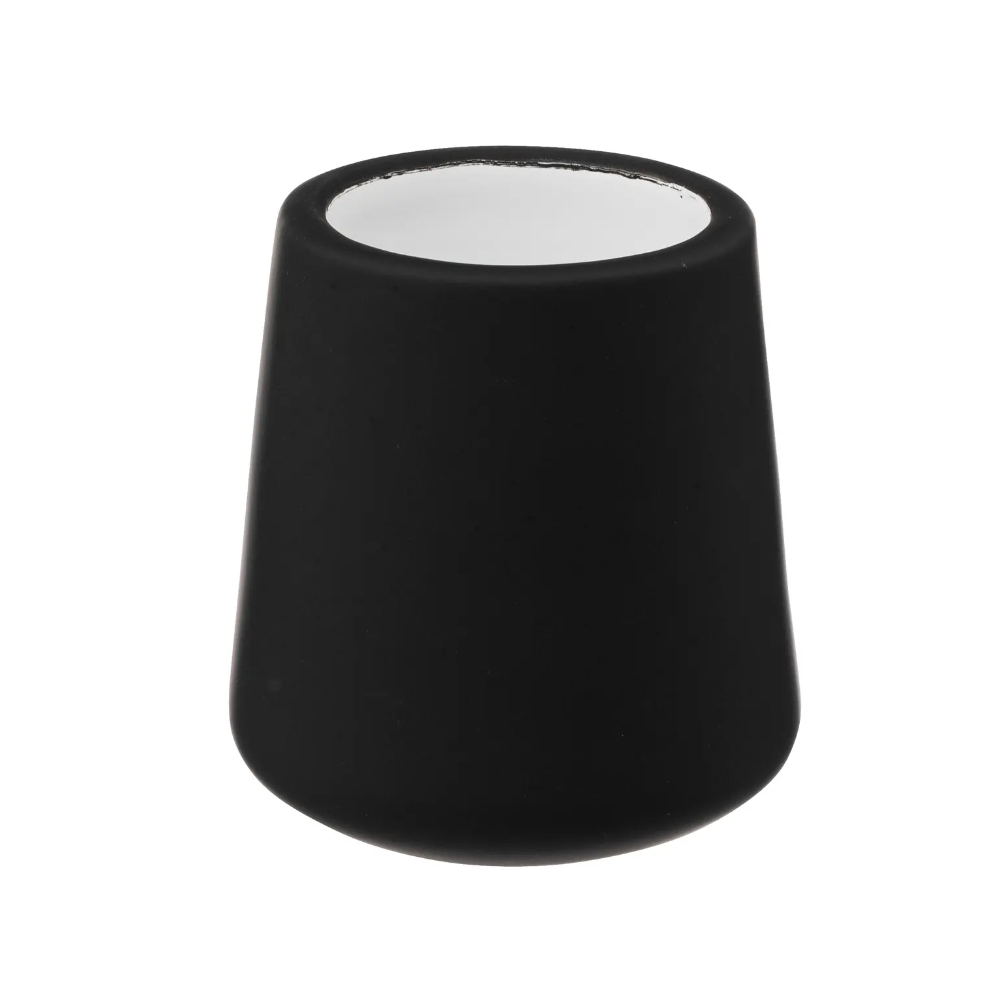 Perie wc Khol, ceramica, negru, 40 x 12 x H 12 cm