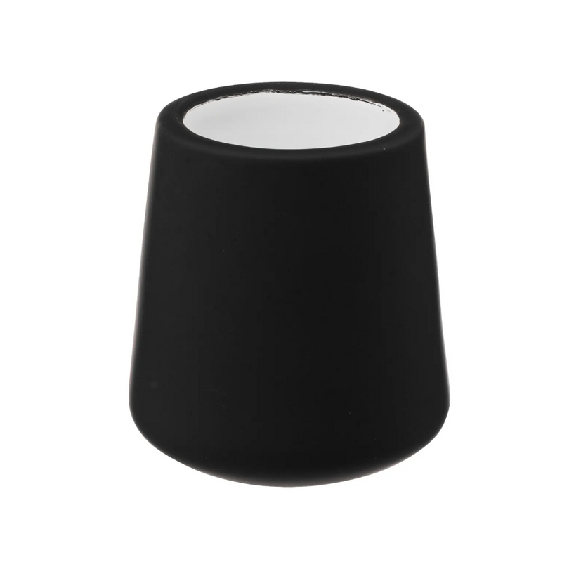 Perie wc Khol, ceramica, negru, 40 x 12 x H 12 cm