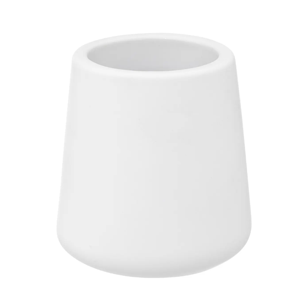 Perie WC Cotton White, ceramica, 12 x 12 x H 40 cm