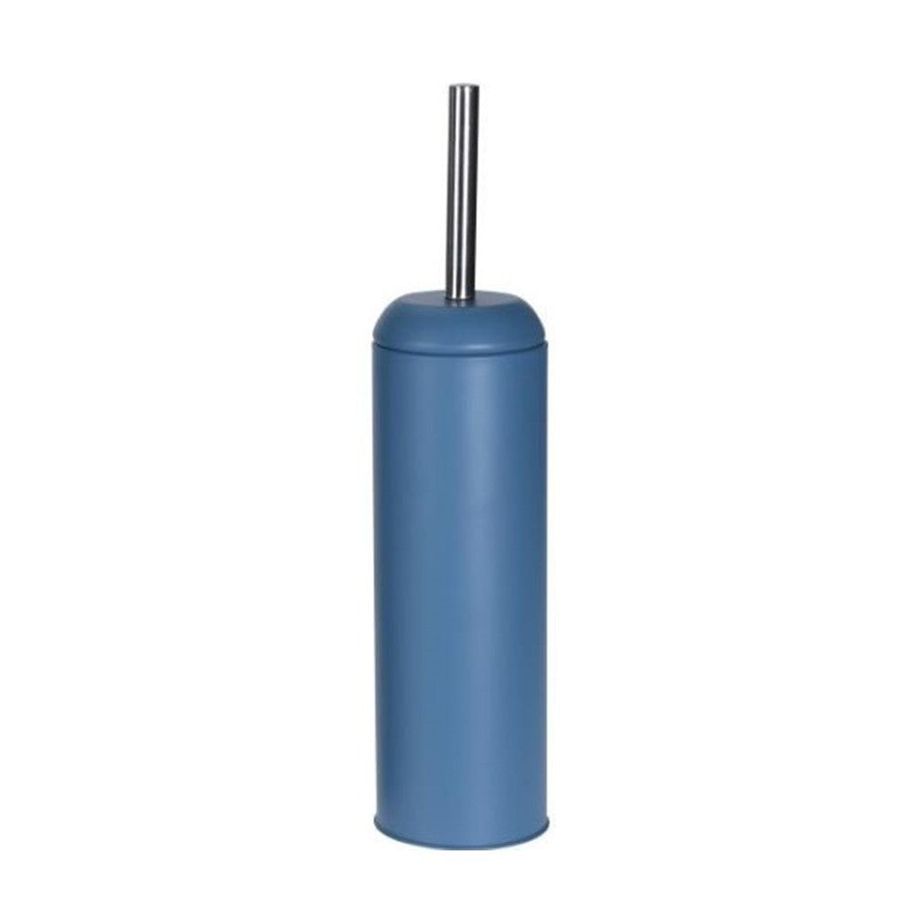 Perie WC Retro Steel Blue, otel, 9x40 cm