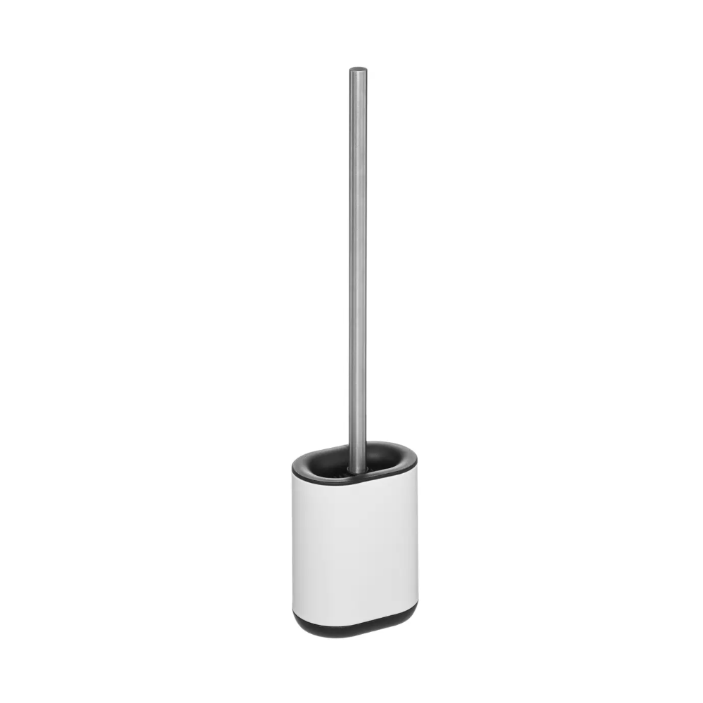 Perie WC Siliflex White, inox, 11 x 53 cm