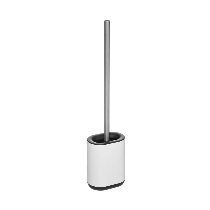 Perie WC Siliflex White, inox, 11 x 53 cm