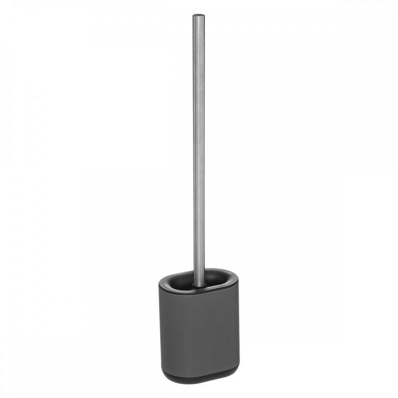 Perie WC Siliflex, gri, inox, 11 x 53 cm