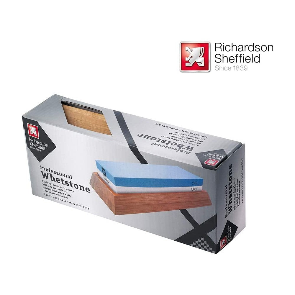 Piatra ascutit cutite profesionala Richardson Sheffield, 240/1000, dimensiune piatra 18 x 6 x 3 cm