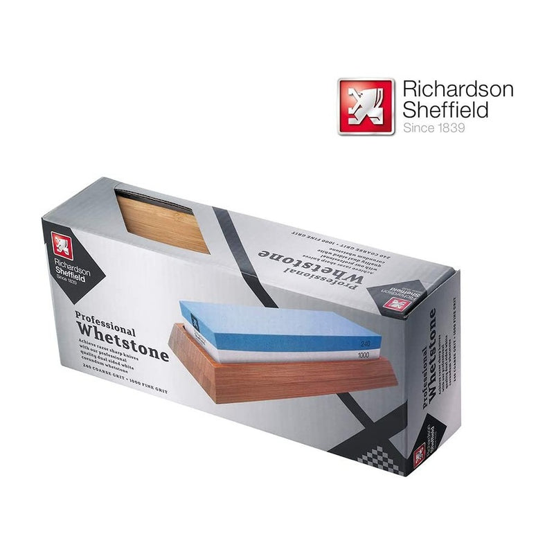 Piatra ascutit cutite profesionala Richardson Sheffield, 240/1000, dimensiune piatra 18 x 6 x 3 cm