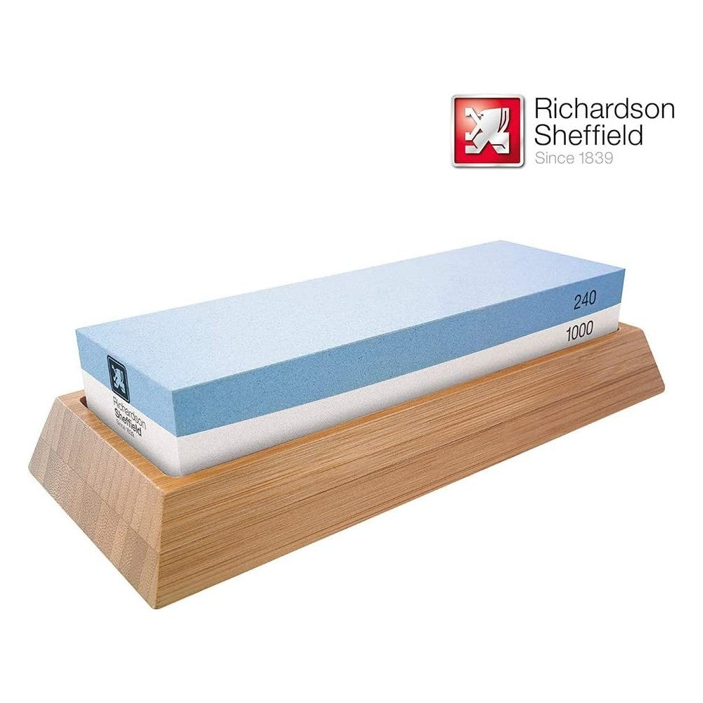 Piatra ascutit cutite profesionala Richardson Sheffield, 240/1000, dimensiune piatra 18 x 6 x 3 cm