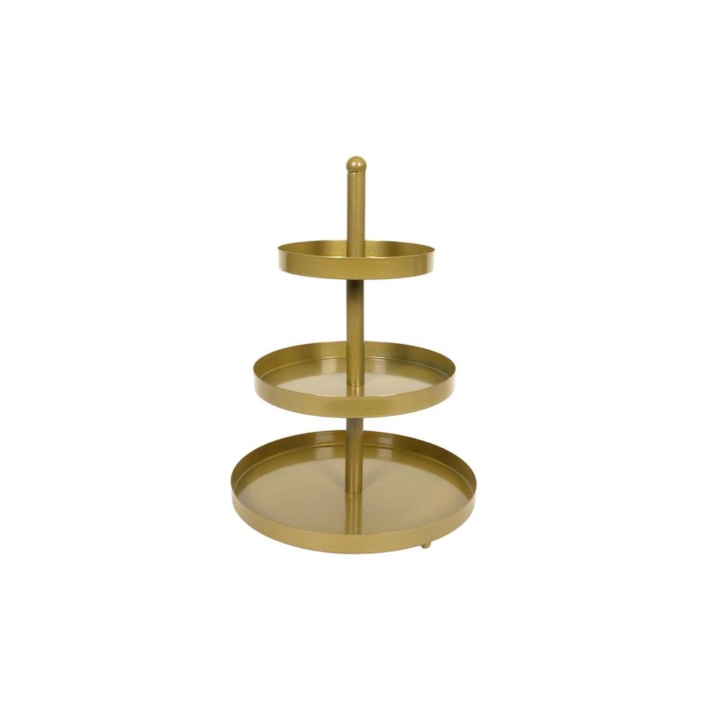 Platou etajat Amstel, metal, auriu, 25.5 x 35 cm