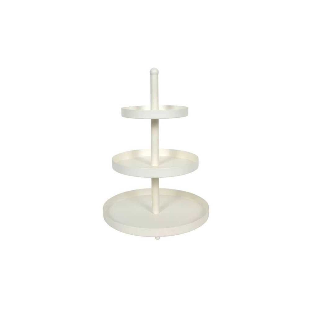 Platou etajat Amstel, metal, alb, 25.5 x 35 cm