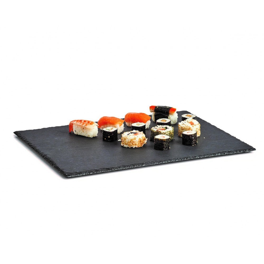 Platou servire Ajory, piatra ardezie, 40 x 30 x 0.6 cm, 861739416