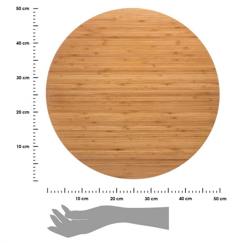 Platou servire bambus rotund, 50 cm