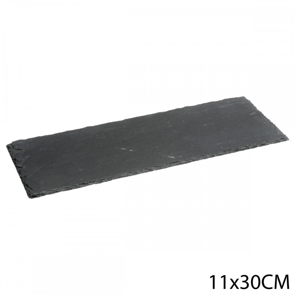 Platou servire Lorna Long, ardezie, 11 x 30 cm