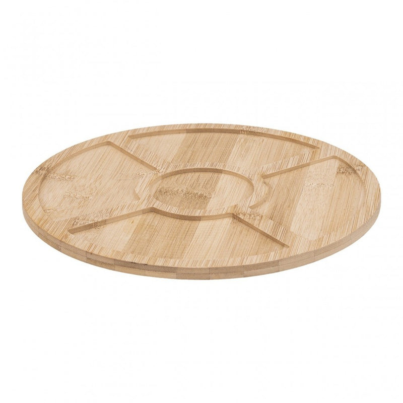 Set servire aperitiv Rauma, portelan, bambus, 4.7 x H 27 cm