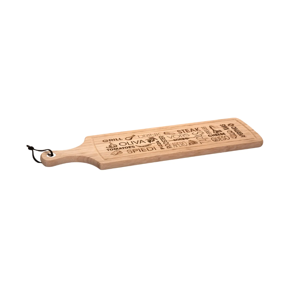 Platou servire word, lemn, 59.5 x 15.5 x 2 cm