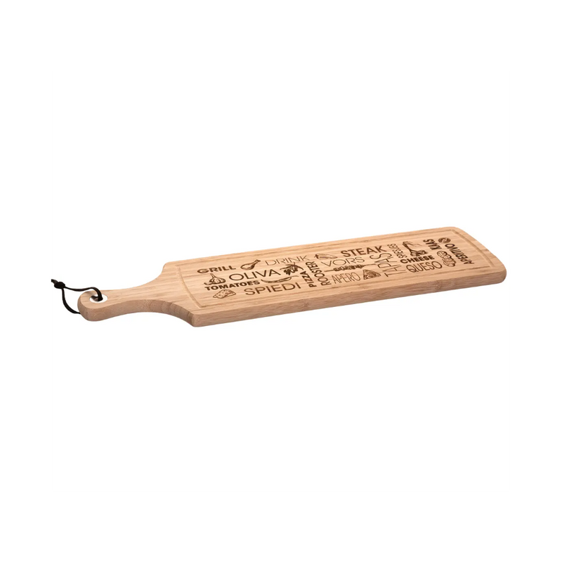 Platou servire word, lemn, 59.5 x 15.5 x 2 cm