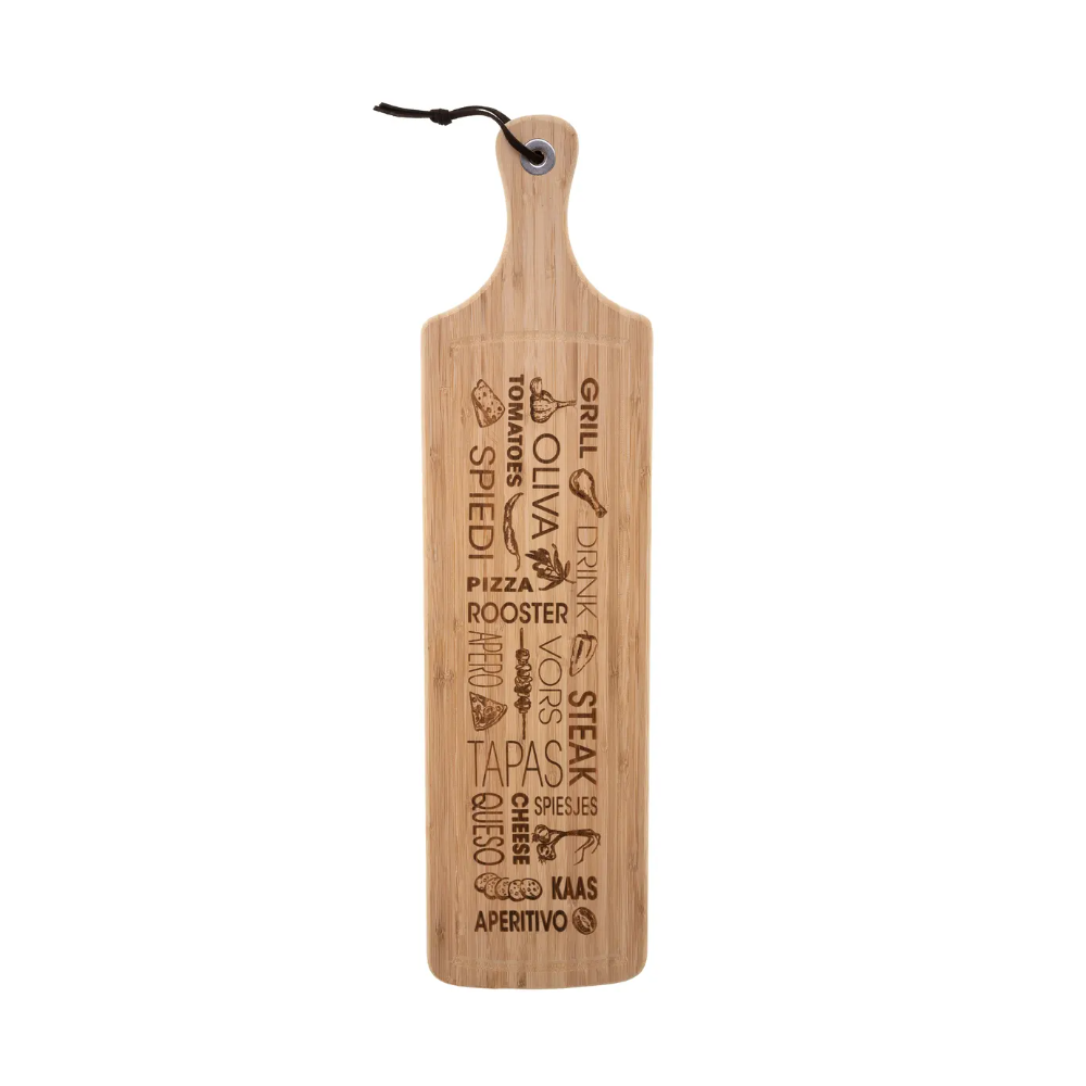 Platou servire word, lemn, 59.5 x 15.5 x 2 cm