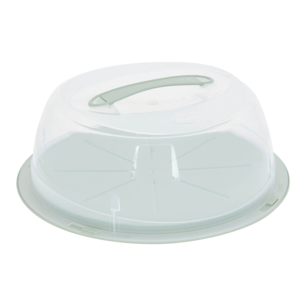 Cutie tort cu capac Artemis, plastic, verde, 36 x 14 cm