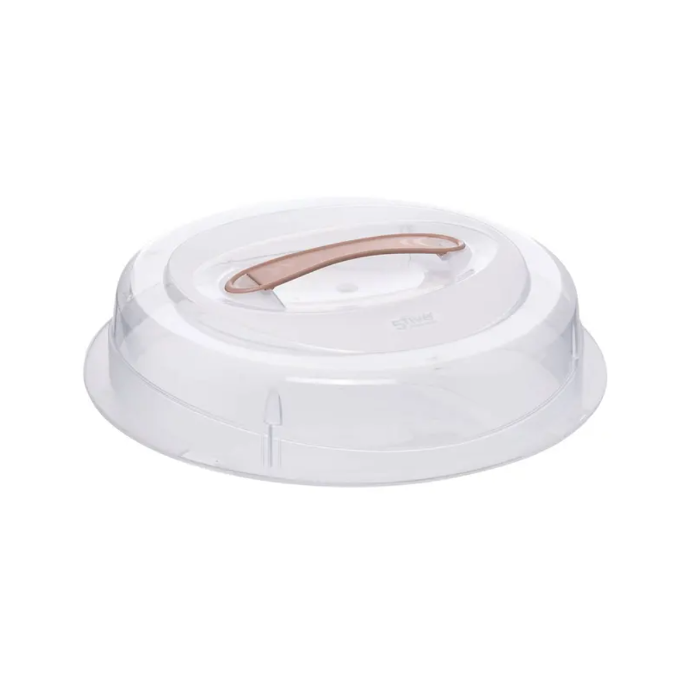Platou tort cu capac Morsey, plastic, coral, 33 x 9 cm