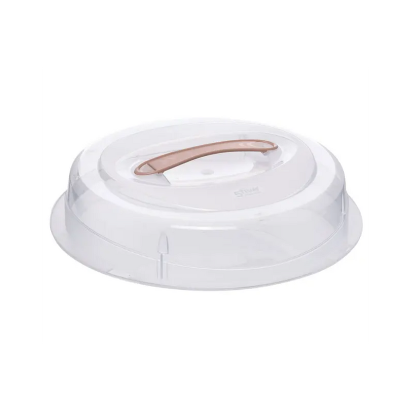 Platou tort cu capac Morsey, plastic, coral, 33 x 9 cm
