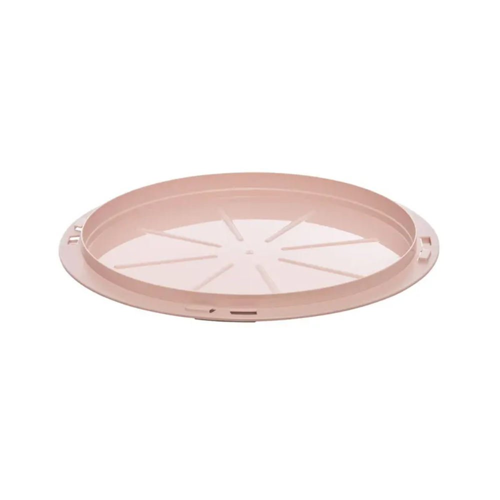 Cutie tort cu capac Artemis, plastic, coral, 36 x 14 cm