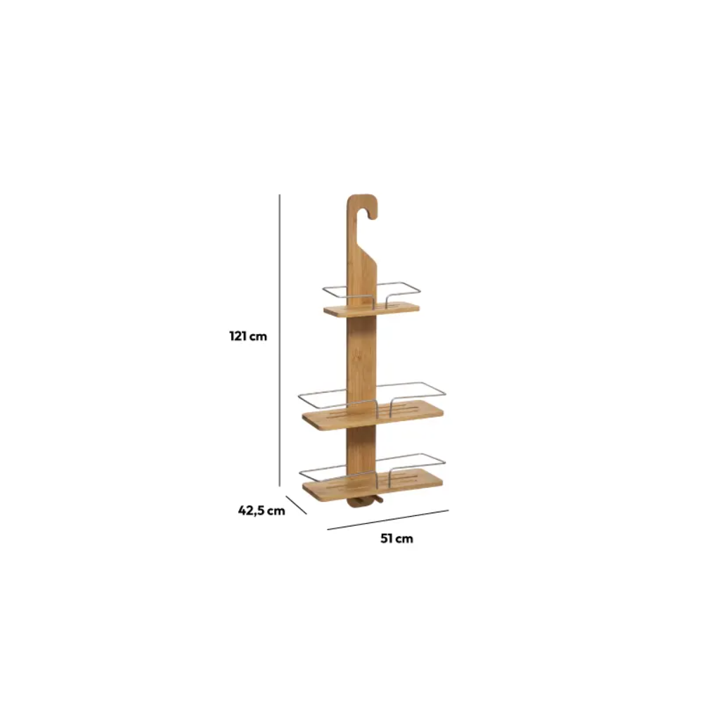 Raft baie Esrolay, bambus, 31 x 12 x H 70 cm