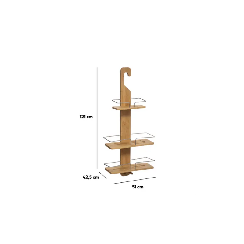 Raft baie Esrolay, bambus, 31 x 12 x H 70 cm