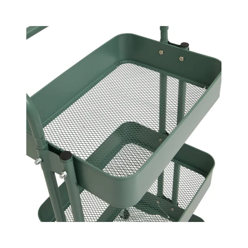 Raft metalic Edition, verde, 45 x 36,5 x H 86 cm