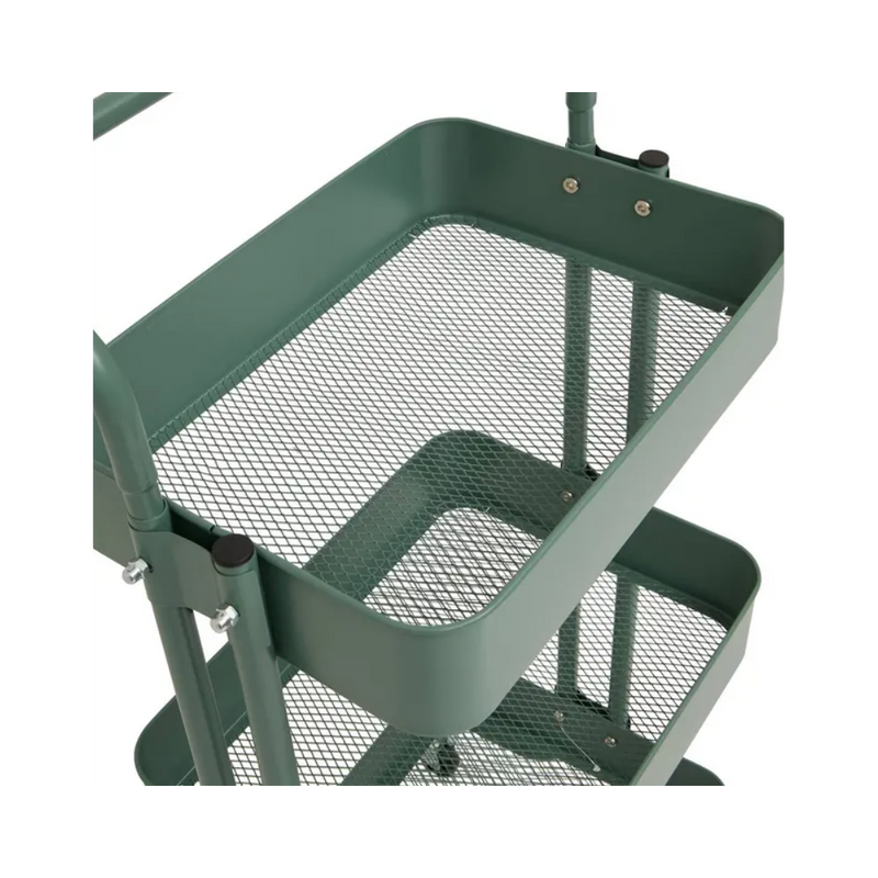 Raft metalic Edition, verde, 45 x 36,5 x H 86 cm