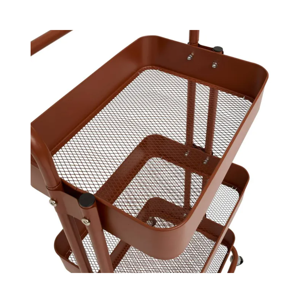 Raft metalic Edition, visiniu, 45 x 36,5 x H 86 cm