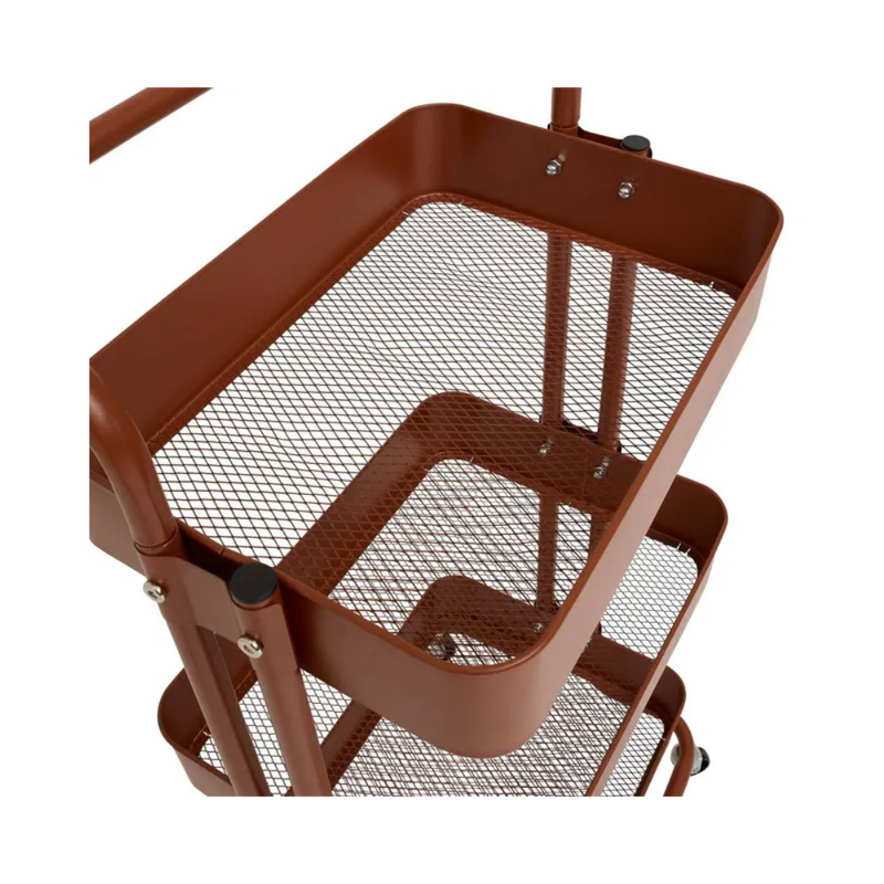 Raft metalic Edition, visiniu, 45 x 36,5 x H 86 cm