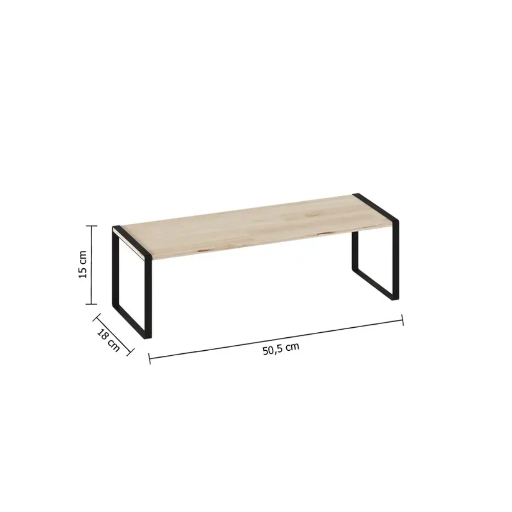 Raft masa Blackwood, 50 x D. 18 x H. 15 cm