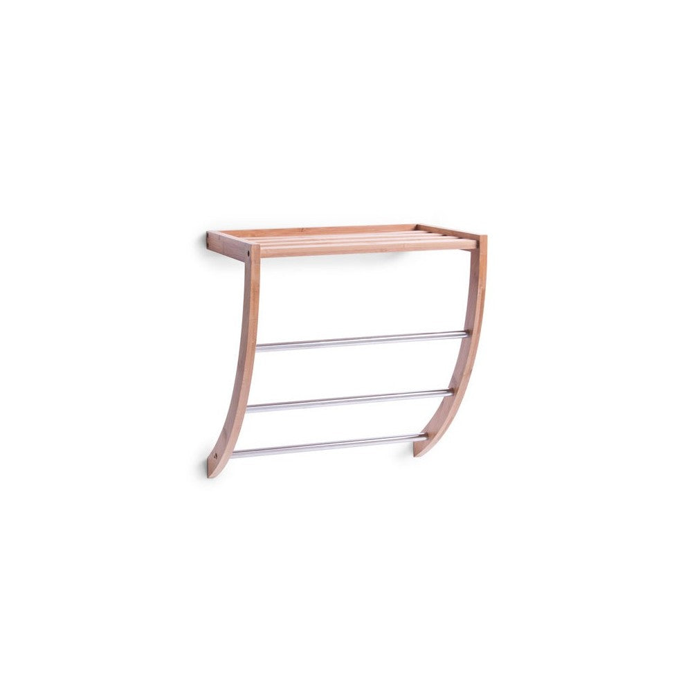 Raft pentru baie Zeller, bambus, 38x24x40 cm