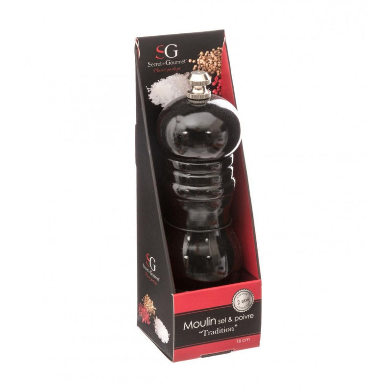 Rasnita sare si piper SG Noire, 16 cm