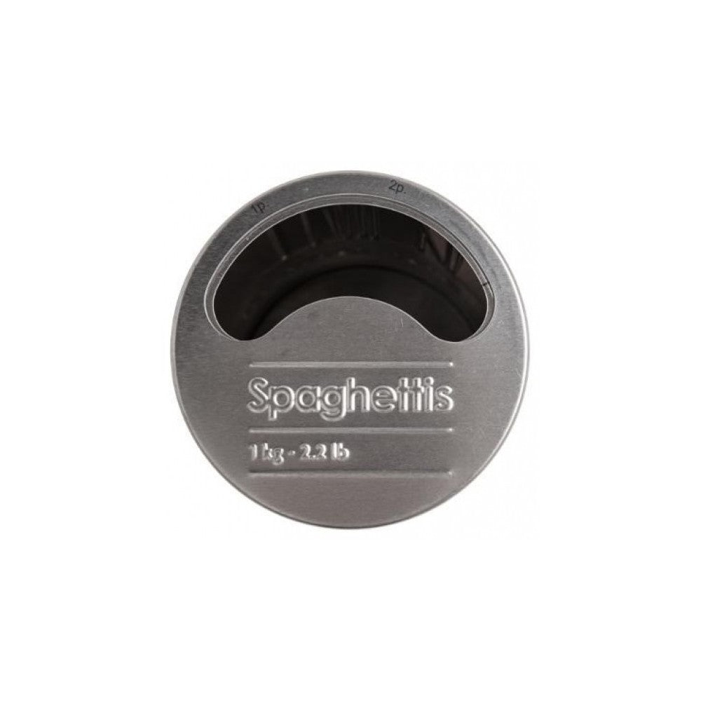 Recipient depozitare Spaghetti Noire, metalic, 1 kg, 8.5 x 27cm