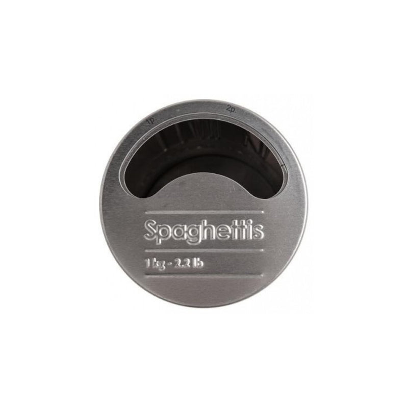 Recipient depozitare Spaghetti Noire, metalic, 1 kg, 8.5 x 27cm
