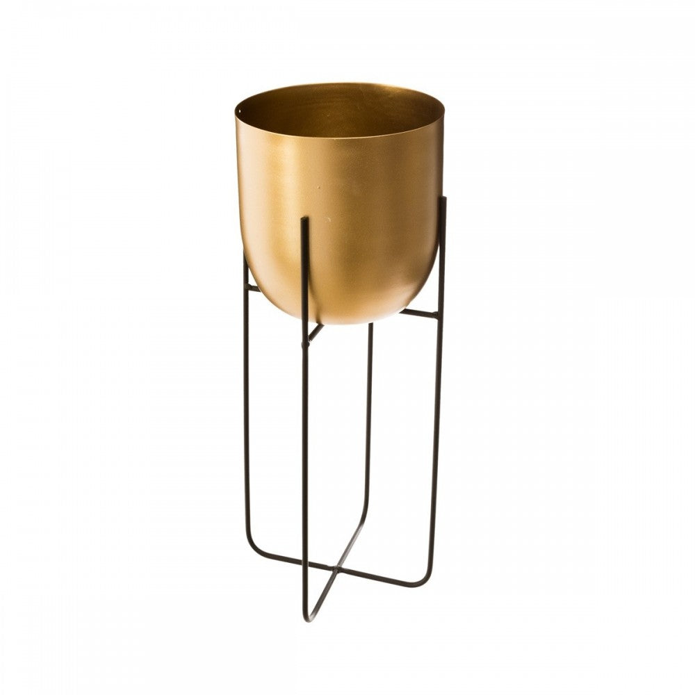 Set 2 suporturi flori Gold Rise, otel, 16 x H41.9 cm, 18.5xH58.2 cm