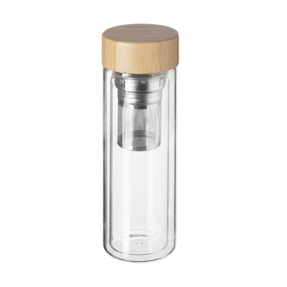 Recipient infuzor ceai Nomade, sticla borosilicata, 400 ml, 7.3 x 23 cm