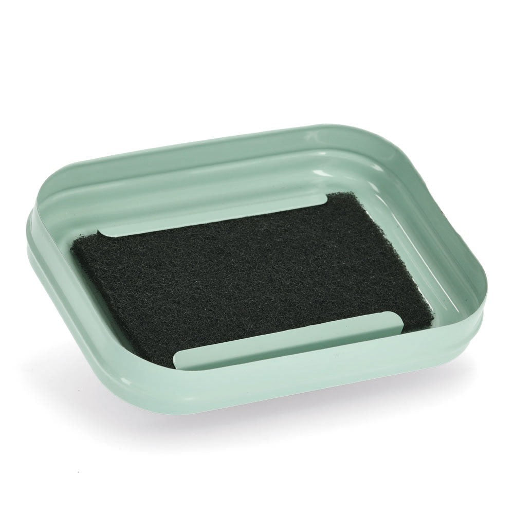 Recipient compost Zeller, metal, verde, 17 x 12.5 x 20.4 - 24.5 cm