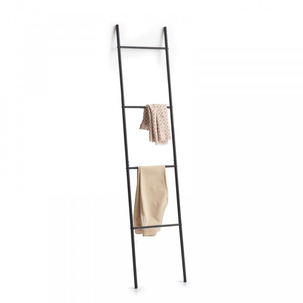 Scarita prosoape Zeller, metal, negru, 38 x 2 x 176 cm