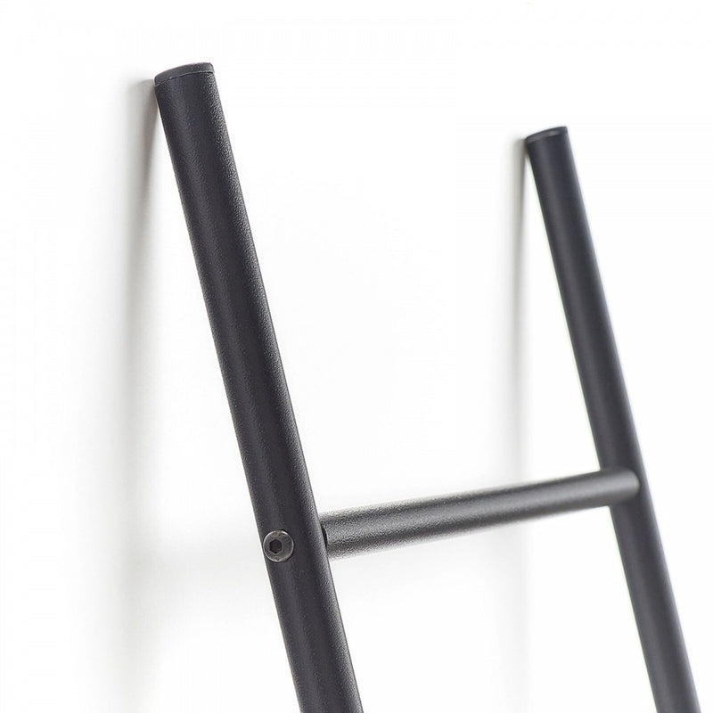 Scarita prosoape Zeller, metal, negru, 38 x 2 x 176 cm