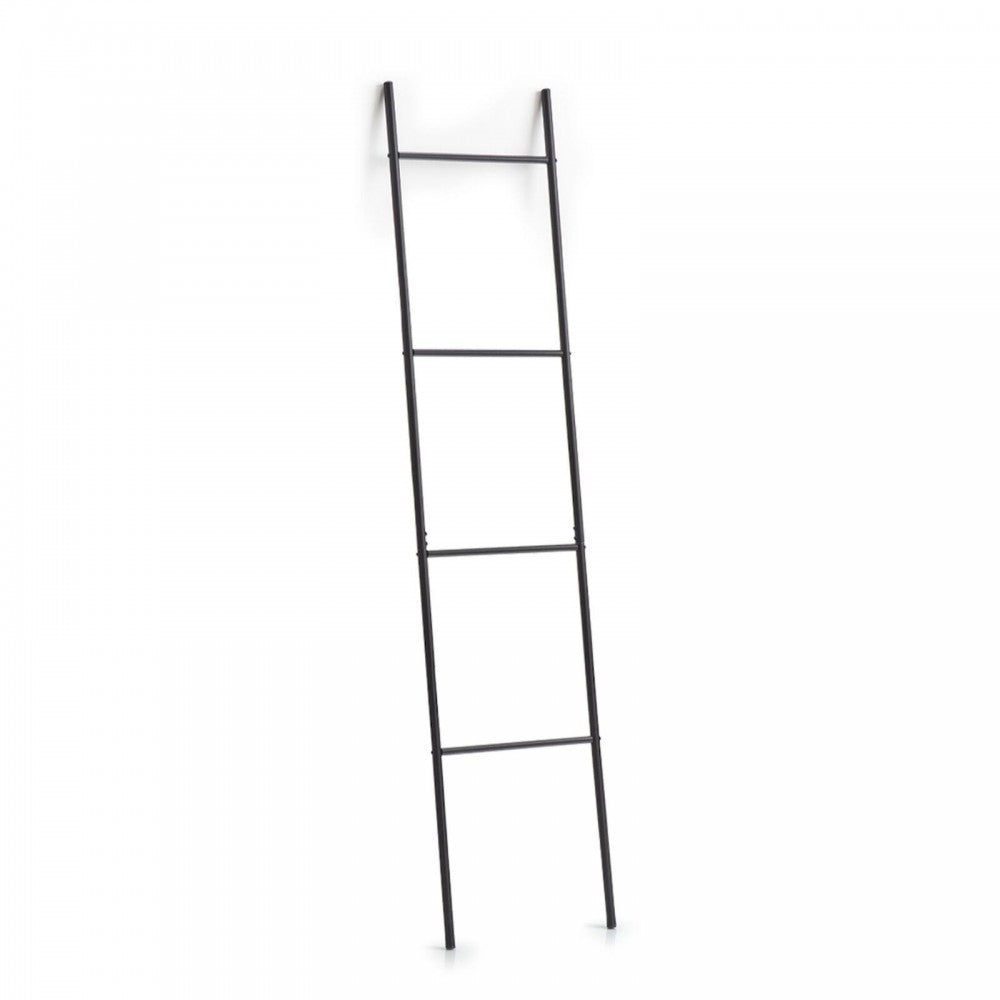 Scarita prosoape Zeller, metal, negru, 38 x 2 x 176 cm