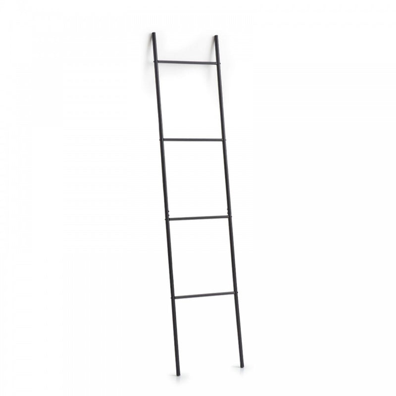 Scarita prosoape Zeller, metal, negru, 38 x 2 x 176 cm