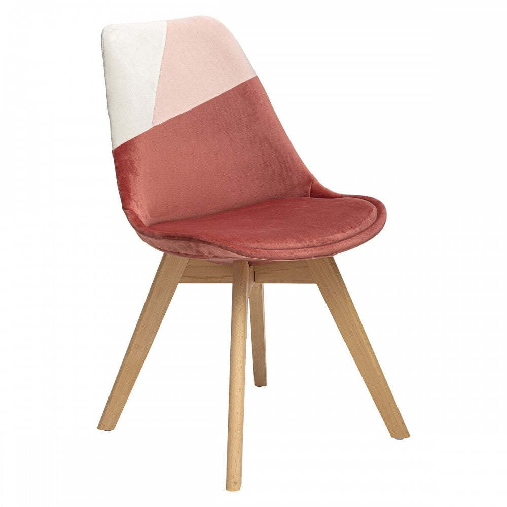 Scaun Atmosphera Baya, plus, rose, picioare lemn masiv, 81 x 55 x H 48 cm, 5.3 kg