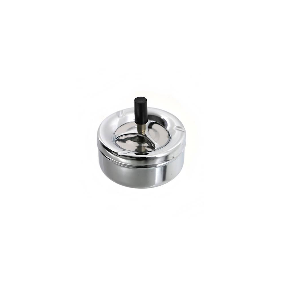 Scrumiera Ash, buton, metal cromat, 11 cm