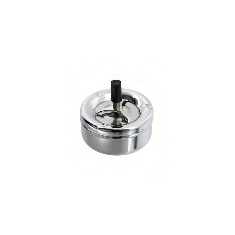 Scrumiera Ash, buton, metal cromat, 11 cm