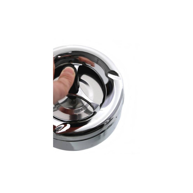 Scrumiera Ash, buton, metal cromat, 11 cm